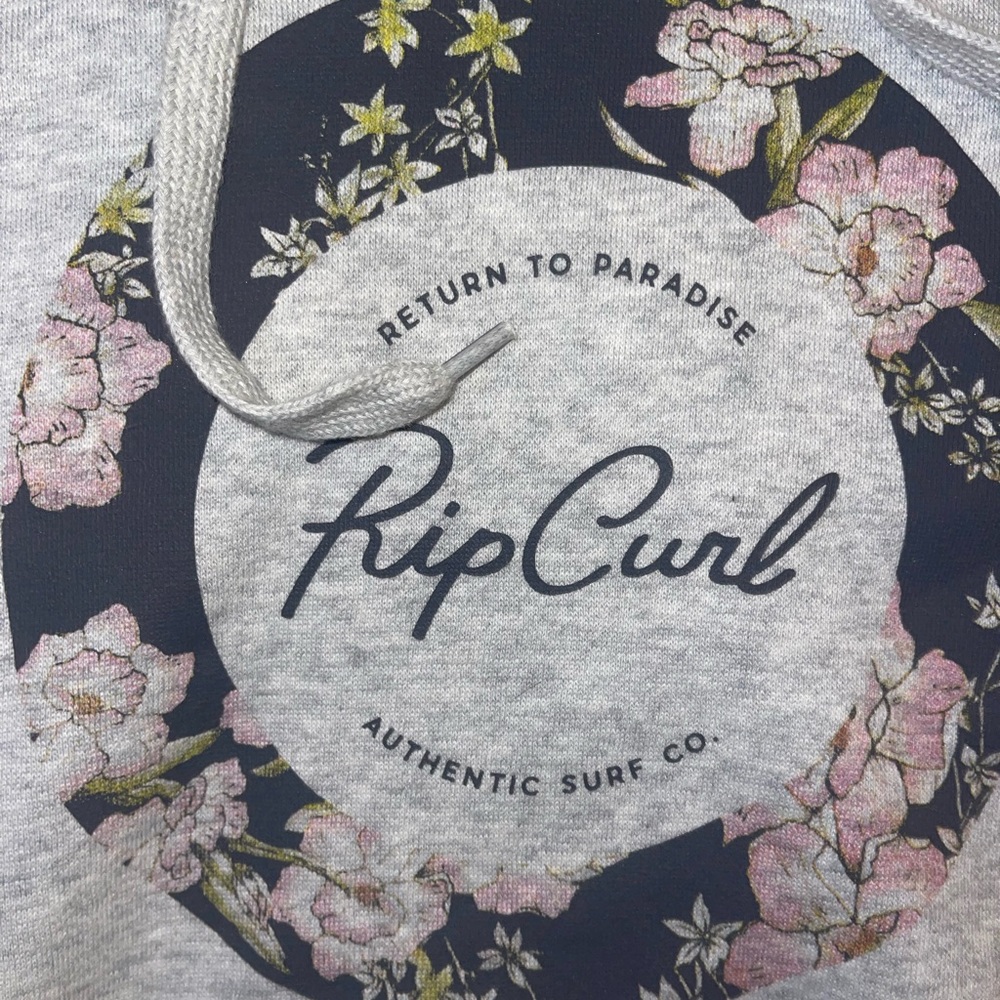 Rip Curl Gray Floral Hoodie